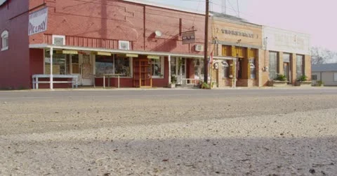 Small Town tracking shot 4K Stock Footage 20494367