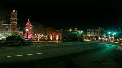 Small Town Traffic Timelapse Vídeo Stock 12672177