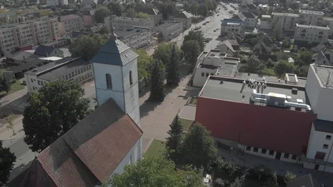 Small town view from above Video stock 101663472