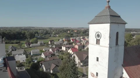 Small town view from above Video stock 101663530