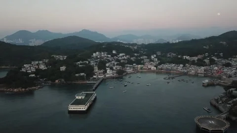 Small town view Video stock 299949398