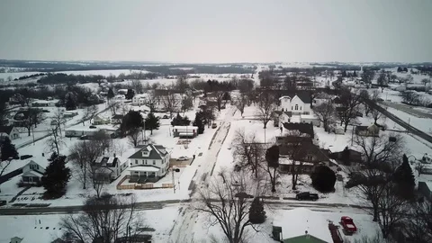 Small Town Winter 1 Video stock 83957374