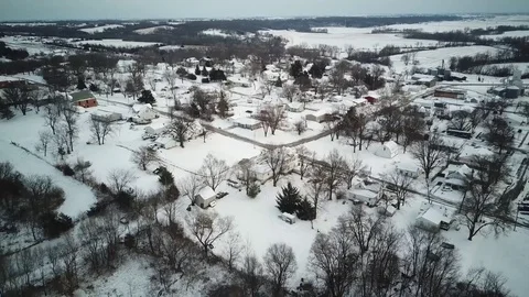 Small Town Winter 4 Video stock 83957960