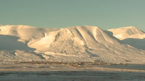 Small town in the winter Stock Footage 11429187