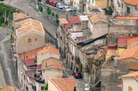 Small town.high view Stock Photos