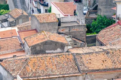 Small town.high view Stock Photos