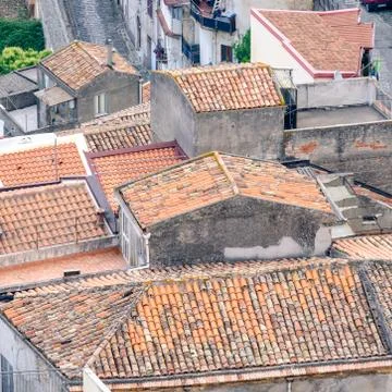 Small town.high view Stock Photos
