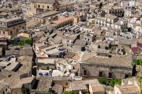 Small town.high view Stock Photos