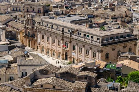 Small town.high view Stock Photos