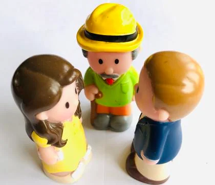 Small toy figures Stock Photos