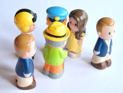 Small toy figures Stock Photos
