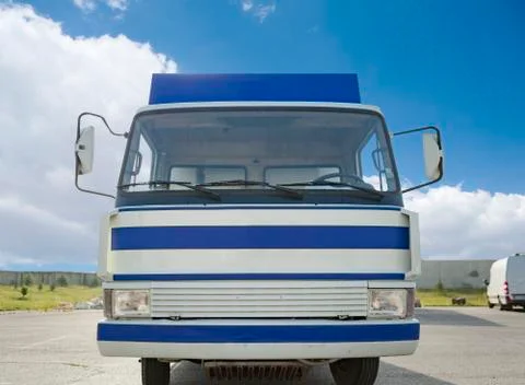 Small track front view Foto stock