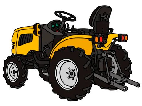 Small tractor Stock Illustration