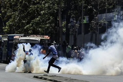 Small traders protest against high taxation in Nairobi, Kenya - 28 Aug 2026 Stock Photos