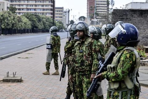 Small traders protest against high taxation in Nairobi, Kenya - 28 Aug 2026 Stock Photos