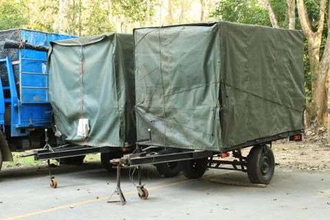 Small trailer Stock Photos