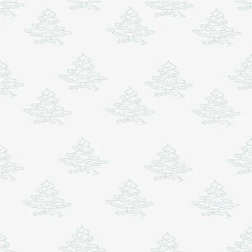 Small trees on a grey Stock Illustration