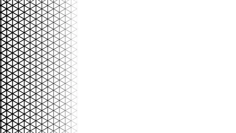 Small triangle grid side transition Stock Footage 75444631