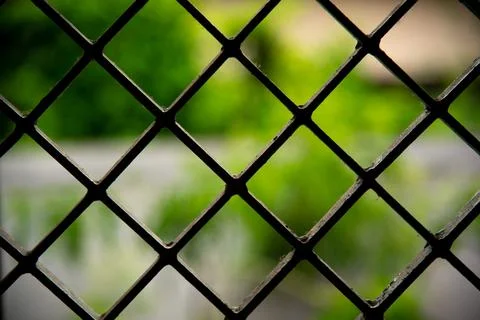 A Small Triangular shape are in steel rod. Stock Photos