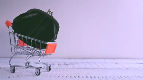 Small trolley moving on a white table. Stock Footage 166353579