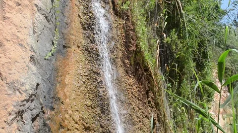 Small tropical waterfall Stock Footage 115208107