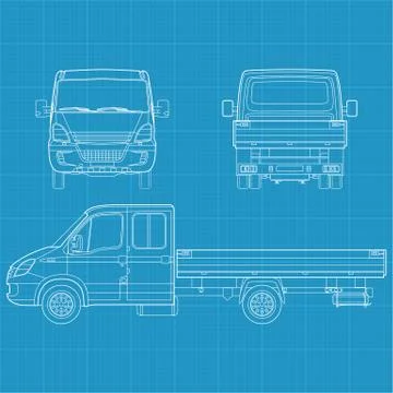 Small Truck Stock Illustration