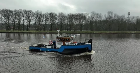 Small tug boat Stock Footage 263827037
