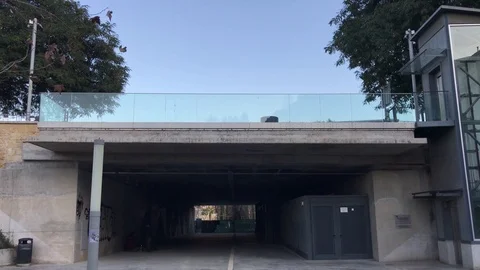 Small Tunnel Passage Under Solomos Square in Nicosia Stock Footage 90743265