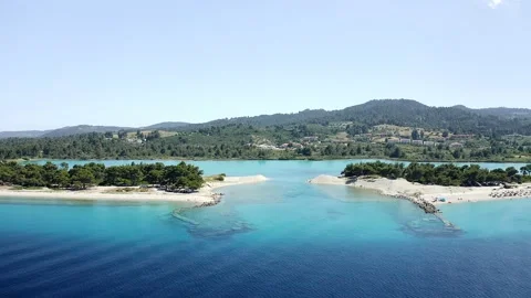 Small turuoise lagoon in Greece. Stock Footage 132641296