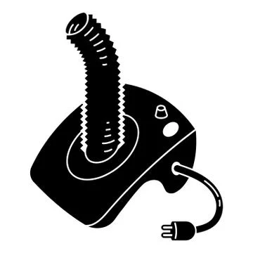 Small vacuum cleaner icon, simple style Illustrazione stock
