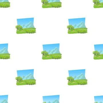 Small valley pattern seamless vector Ilustración de archivo