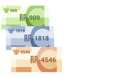 Small value redenomination rupiah money 库存影片 321143224