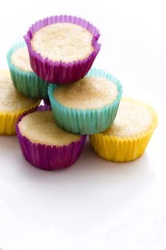 Small vanilla cupcake Stock-Fotos