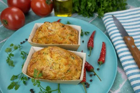 Small vegetable cake Stock Photos
