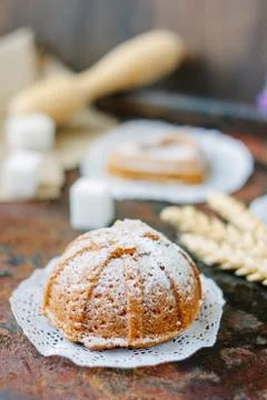 Small vegetarian cake Stock Photos