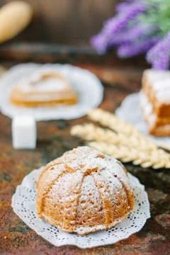 Small vegetarian cake Stock Photos