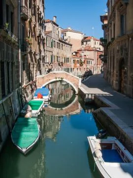 Small Venetian Canal Stock Photos