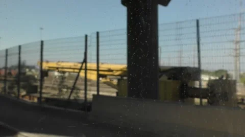 Small video Inside a Sherut (van) from Akko to Haifa in Israel Stock Footage 56476759