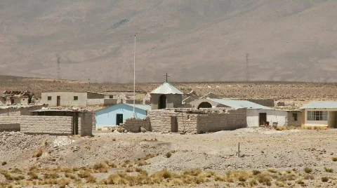 Small Village In Andes Video stock 815447
