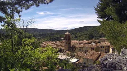 Small Village Stock Footage 98679421