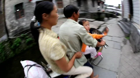 The small village Xiao Likeng, China Stock Footage