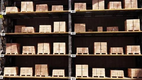 In The Small Warehouse Stock Illustration