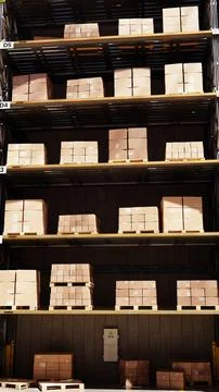 In The Small Warehouse Illustrazione stock