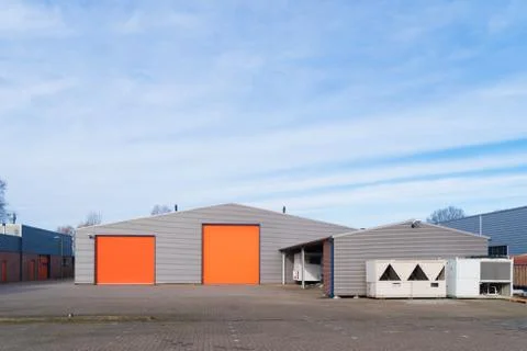 Small warehouse in the netherlands Stock Photos