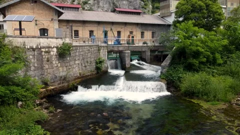 Small Water Dam Stock Footage 248622153