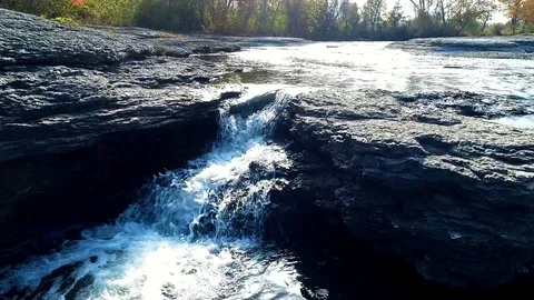 Small Water fall 動画素材 87340622