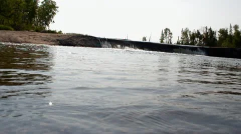 Small Water Fall low wide Video stock 11642086