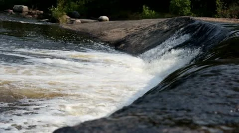 Small water fall medium wide Video stock 11650413