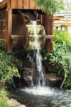 Small water mill Stock Photos