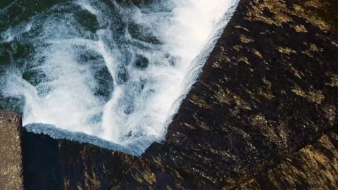 Small Water Stream Flowing to the River Stock Footage 237996625